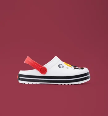 Crocs Klasik Beyaz Kırmızı (Süsler Hediye)